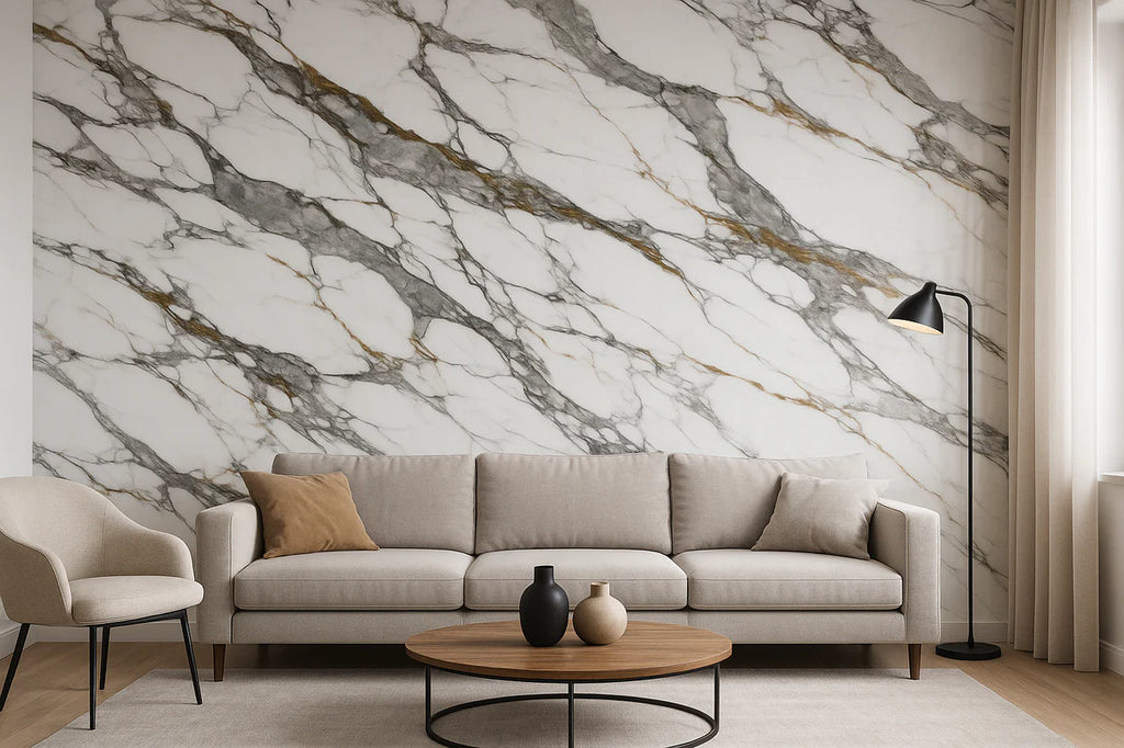 Pannello Adesivo da Parete Marmorizzato - 120x300 cm