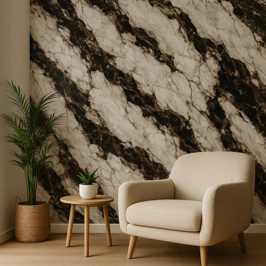 Pannello Adesivo da Parete Marmorizzato - 120x300 cm
