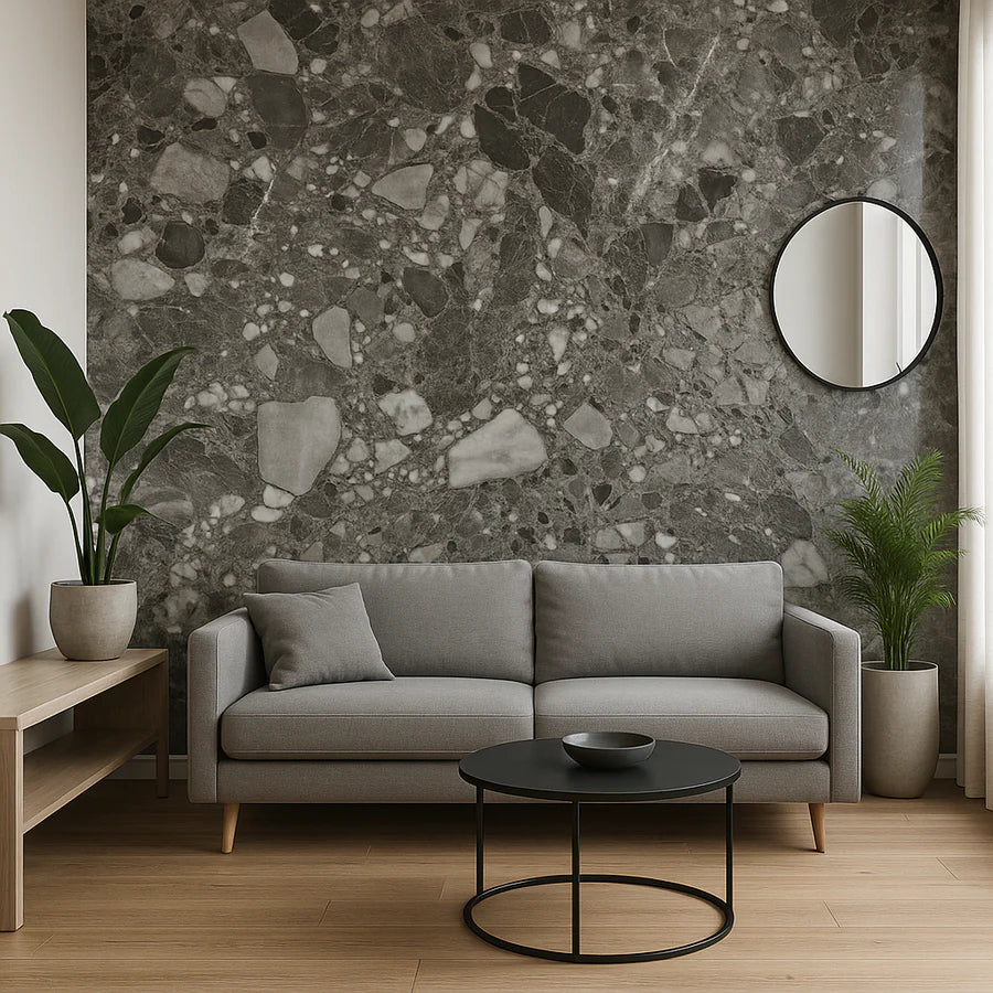 Pannello Adesivo da Parete Marmorizzato - 120x300 cm
